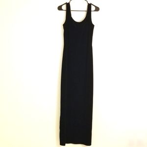 Black Alex Evenings Velvet Long Gown Dress